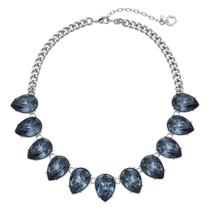 Simply Vera Vera Wang Inverted Blue Teardrop Statement Necklace, Women's