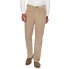 Men's Croft & Barrow&reg; Classic-fit Pleated Corduroy Pants, Size: 34x32, Med Beige