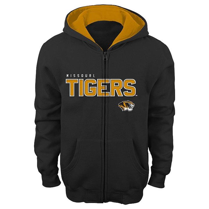 Boys 8-20 Missouri Tigers Team Stated Hoodie, Boy's, Size: M(10-12), Black