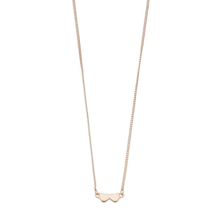 Lc Lauren Conrad Double Heart Pendant Necklace, Women's, Light Pink