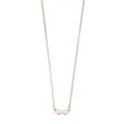 Lc Lauren Conrad Double Heart Pendant Necklace, Women's, Light Pink