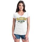 Women's Green Bay Packers Burnout Rush Tee, Size: Large, White