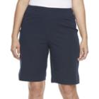 Plus Size Croft & Barrow&reg; Pull-on Stretch Bermuda Shorts, Women's, Size: 18 W, Blue (navy)