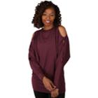 Women's Soybu Peek Long Sleeve Tunic, Size: Small, Purple