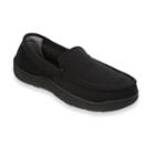 Men's Dearfoams Microfiber Moccasin Slippers, Size: Xl, Black