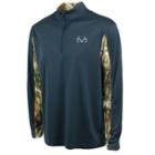 Men's Realtree Stealth Quarter-zip Performance Top, Size: Small, Dark Blue
