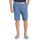Men's Izod Flat-front Chino Shorts, Size: 42, Blue (navy)