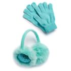 Girls 4-16 So&reg; Sequin Earmuffs & Gloves Set, Lt Green