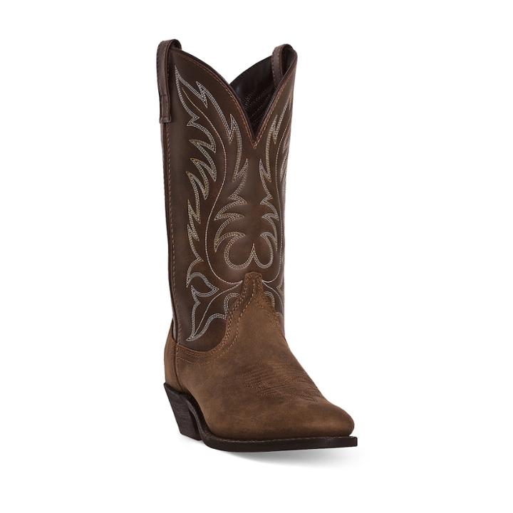 Laredo Kadi Women's Distressed Cowboy Boots, Size: 9 Wide, Brown