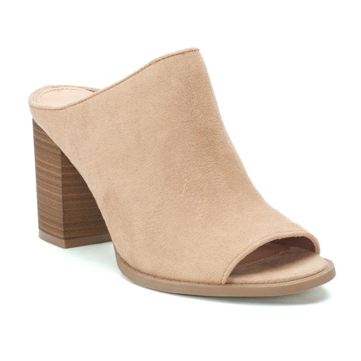 Lc Lauren Conrad Crepe Women's Mules, Size: 7.5, Natural