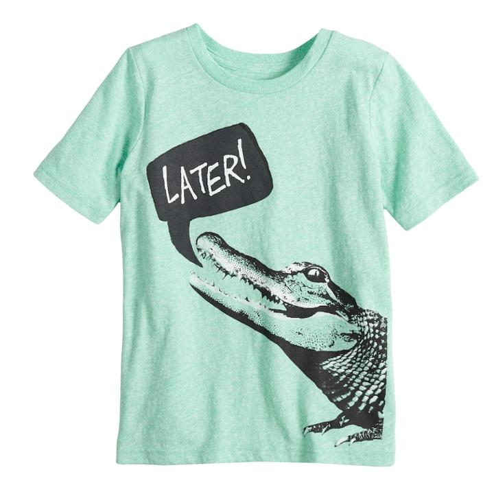 Boys 4-10 Jumping Beans&reg; Later! Gator Graphic Tee, Size: 4, Light Blue