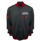 Men's Franchise Club Louisville Cardinals Classic Commemorative Varsity Jacket, Size: Xxl, Grey