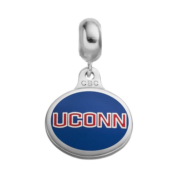 Fiora Sterling Silver Uconn Huskies Logo Charm, Women's, Multicolor