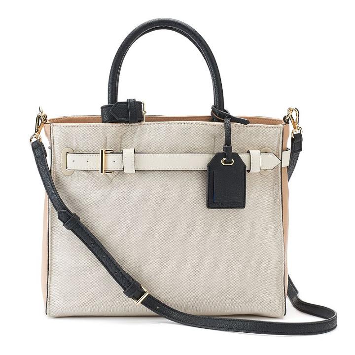 Reed Rk40 Colorblock Medium Satchel, Women's, Natural