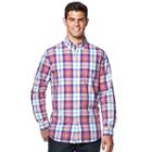 Big & Tall Chaps Classic-fit Easy-care Button-down Shirt, Men's, Size: L Tall, Red
