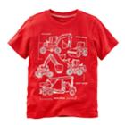 'boys 4-8 Carter's Construction Trucks Diagram Graphic Tee, Size: 8, Red