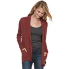 Women's Sonoma Goods For Life&trade; Shawl Collar Cardigan, Size: Xl, Drk Orange