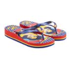 Girls 4-16 Dc Super Hero Girls Wonder Woman Flip Flops, Girl's, Size: 11-12, Blue