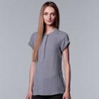 Women's Simply Vera Vera Wang Essential Textured Popover Top, Size: Xl, Med Purple