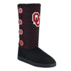 Women's Oklahoma Sooners Button Boots, Size: Large, Black