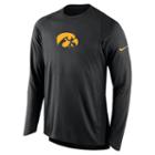 Men's Nike Iowa Hawkeyes Elite Shooter Long-sleeve Tee, Size: Medium, Black