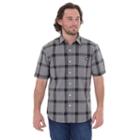 Big & Tall Dickies Classic-fit Plaid Button-down Shirt, Men's, Size: Xl Tall, Light Grey