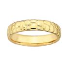 Stacks And Stones 18k Gold Over Silver Pebbled Stack Ring, Women's, Size: 10, Grey
