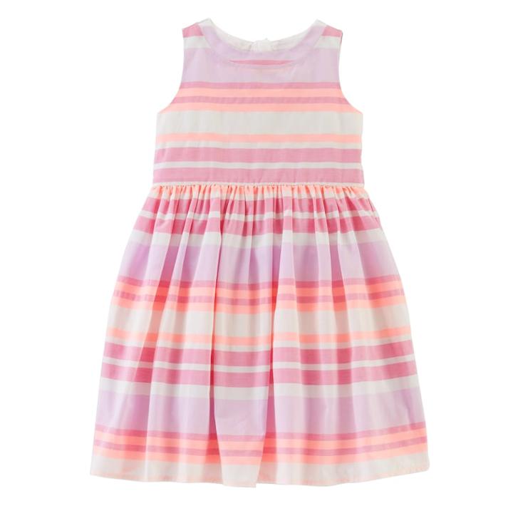 Girls 4-12 Oshkosh B'gosh&reg; Empire Waist Dress, Size: 12, Blue (wash)