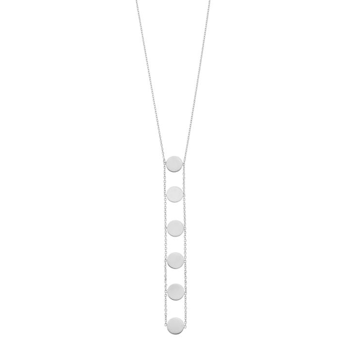 Sterling Silver Disc Drop Lariat Necklace, Women's, Size: 18