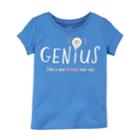 Girls 4-8 Carter's Printed Graphic Tee, Size: 7, Med Blue
