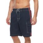 Men's Croft & Barrow&reg; Side-striped Swim Trunks, Size: Small, Blue (navy)