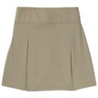 Girls 4-20 French Toast School Uniform Kick Pleat Skort, Girl's, Size: 7-8, Beig/green (beig/khaki)