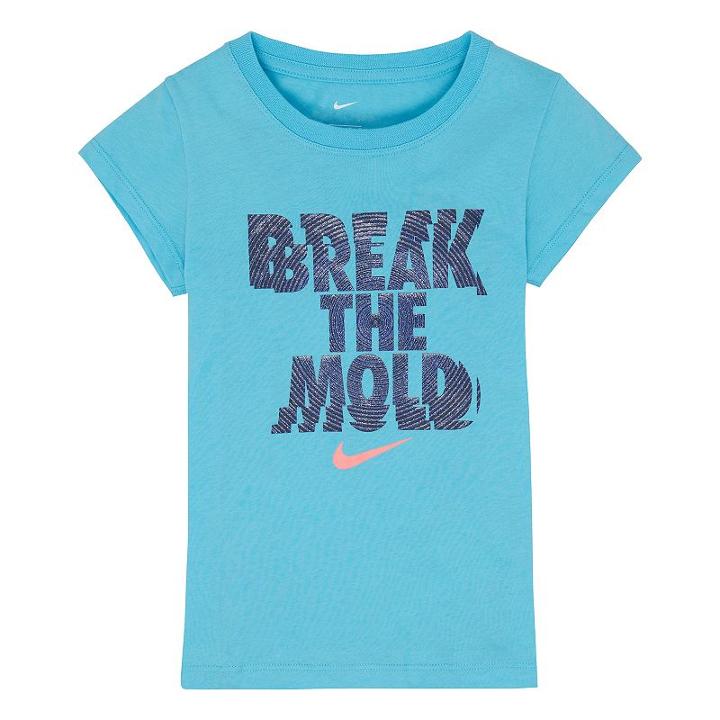 Girls 4-6x Nike Break The Mold Tee, Girl's, Size: 6x, Brt Blue