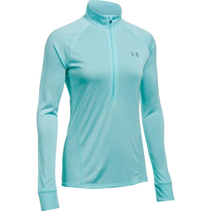 Women's Under Armour Tech 1/2 Zip Top, Size: Medium, Red Overfl