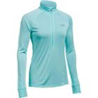 Women's Under Armour Tech 1/2 Zip Top, Size: Medium, Red Overfl