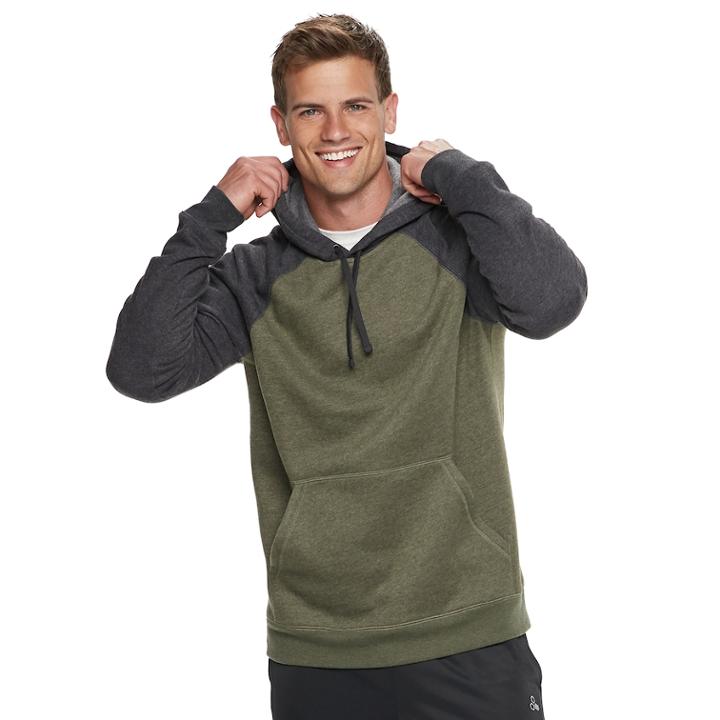 Men's Tek Gear&reg; Ultra Soft Fleece Pull-over Hoodie, Size: Xxl, Dark Grey