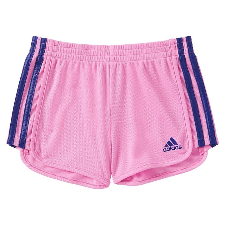 Girls 4-6x Adidas Around The Block Athletic Shorts, Size: 6, Med Pink