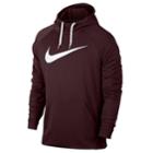 Men's Nike Pull-over Dri-fit Swoosh Hoodie, Size: Xl, Dark Pink