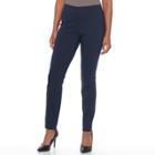 Women's Apt. 9&reg; Brynn Pull-on Skinny Dress Pants, Size: 14, Blue (navy)