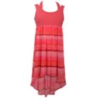 Girls 7-16 Bonnie Jean Striped Knit High-low Hem Dress, Size: 16, Brt Purple