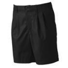 Men's Croft & Barrow&reg; True Comfort Classic-fit Stretch Pleated Shorts, Size: 40, Black