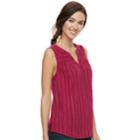 Women's Sonoma Goods For Life&trade; Printed Splitneck Tank, Size: Large, Med Pink