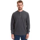 Men's Stanley Classic-fit Waffle-weave Thermal Henley, Size: Medium, Grey