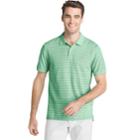 Men's Izod Sportflex Classic-fit Feeder-striped Stretch Performance Polo, Size: Small, Green