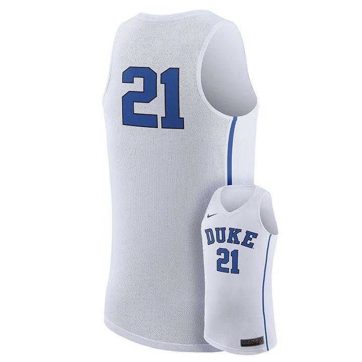 Men's Nike Duke Blue Devils Rep Basketball Jersey, Size: Large, White