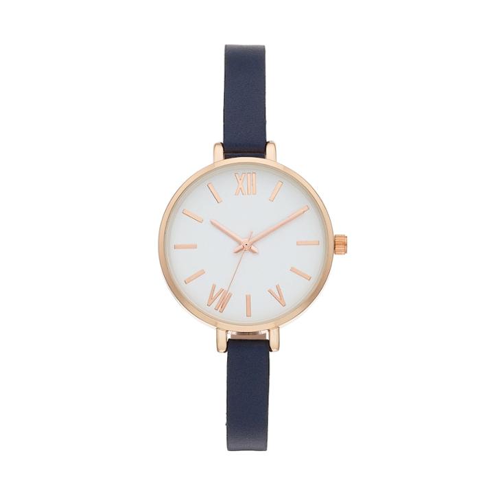 Women's Slim Band Watch, Size: Medium, Blue
