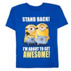 Boys 4-7 Despicable Me Minions Stand Back I'm About To Be Awesome Graphic Tee, Size: 4, Blue (navy)