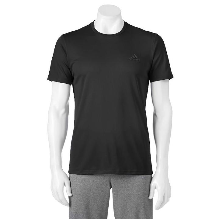 Big & Tall Adidas Essential Climalite Tech Tee, Men's, Size: M Tall, Black