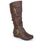 Journee Collection Paris Women's Slouch Boots, Size: 9, Brown