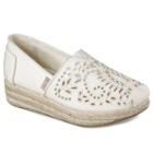 Skechers Bobs Highlights Sun Flower Women's Espadrille Wedges, Size: 10, White Oth